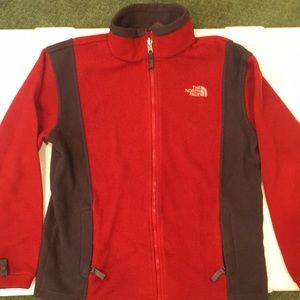 Boys large north face full zip fleece